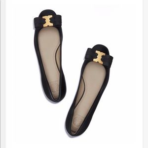 Tory Burch Gemini link bow flat